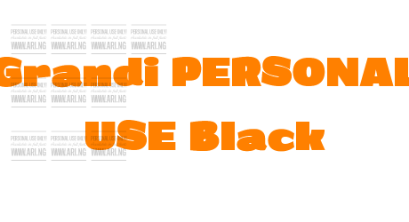 Grandi PERSONAL USE Black