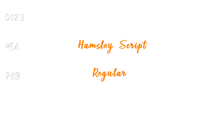 Hamsley Script Regular
