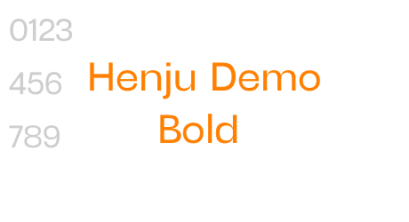 Henju Demo Bold