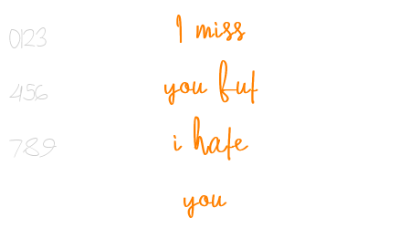 I miss you but i hate you