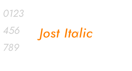 Jost Italic