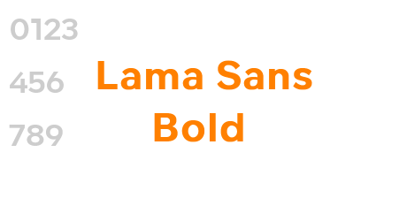 Lama Sans Bold