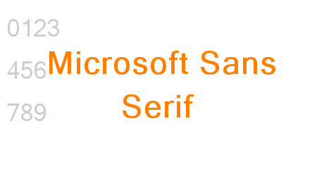 Microsoft Sans Serif