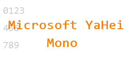 Microsoft YaHei Mono