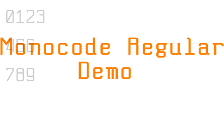 Monocode Regular Demo