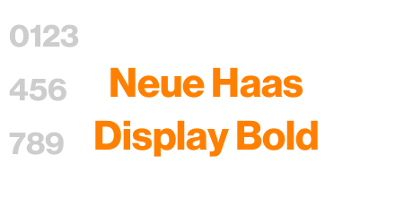 Neue Haas Display Bold