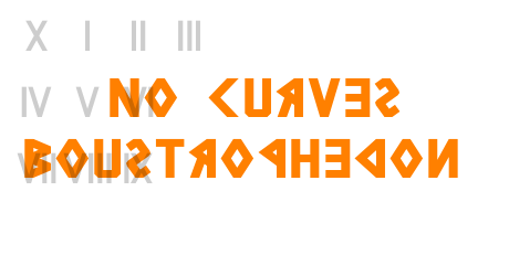 No Curves Boustrophedon
