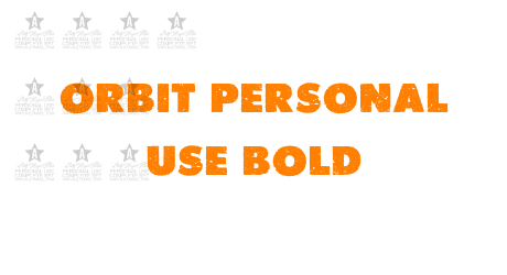 ORBIT PERSONAL USE Bold