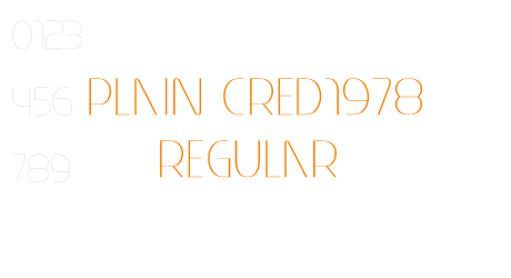 Plain Cred1978 Regular