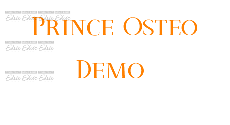 Prince Osteo Demo