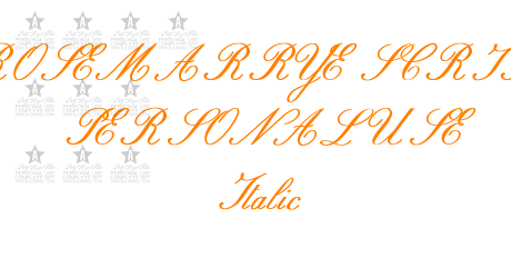 ROSEMARRYE SCRIPT PERSONAL USE Italic