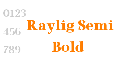 Raylig Semi Bold