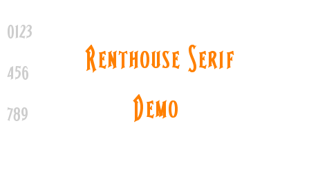 Renthouse Serif Demo