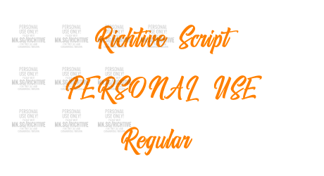 Richtive Script PERSONAL USE Regular