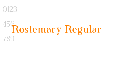 Rostemary Regular