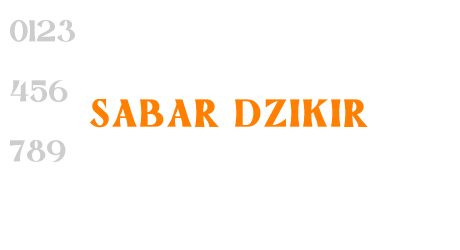 SABAR DZIKIR