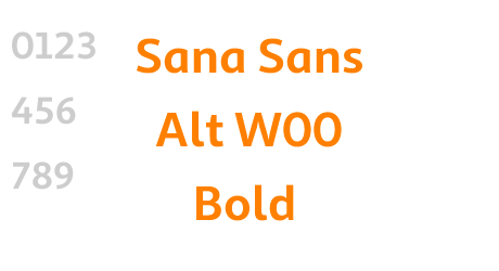 Sana Sans Alt W00 Bold