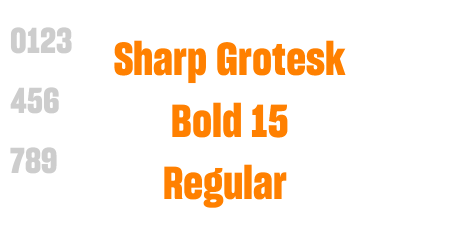 Sharp Grotesk Bold 15 Regular