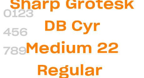 Sharp Grotesk DB Cyr Medium 22 Regular