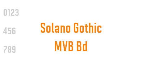 Solano Gothic MVB Bd