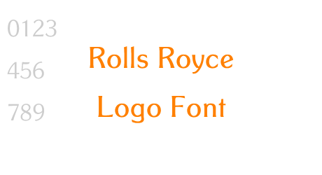 Rolls Royce Logo Font