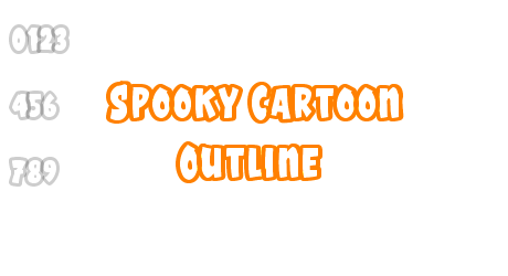Spooky Cartoon Outline
