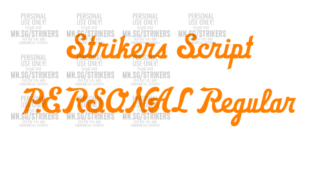 Strikers Script PERSONAL Regular