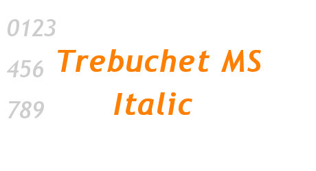 Trebuchet MS Italic