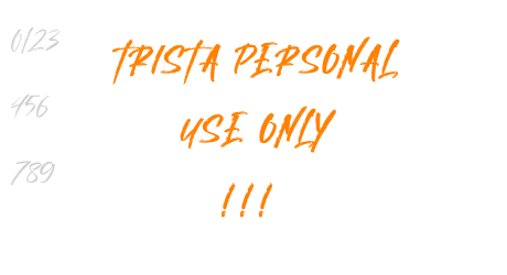 Trista Personal Use Only !!!