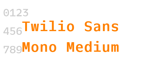 Twilio Sans Mono Medium