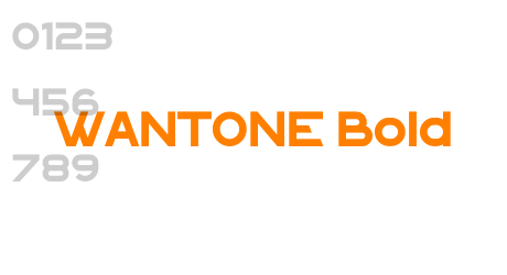 WANTONE Bold