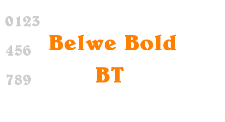 Belwe Bold BT