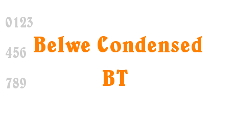 Belwe Condensed BT