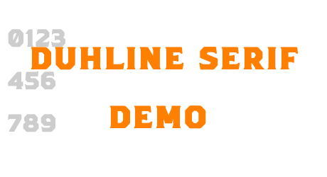 Duhline Serif Demo