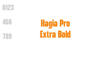 Hagia Pro Extra Bold