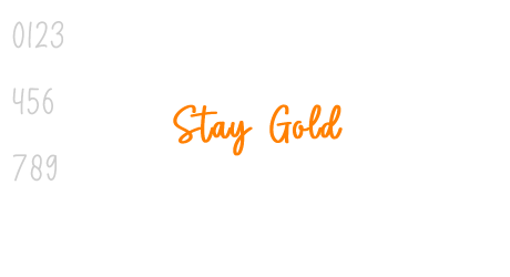 Stay Gold