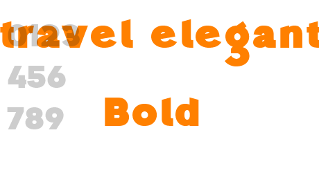 travel elegant Bold