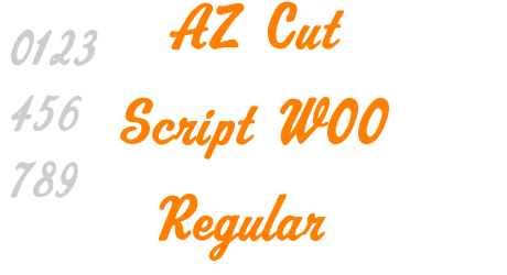 AZ Cut Script W00 Regular