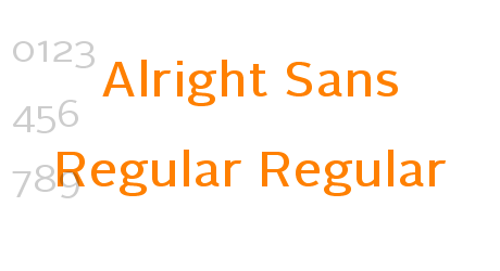 Alright Sans Regular Regular