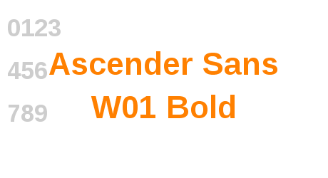 Ascender Sans W01 Bold