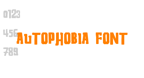 Autophobia Font