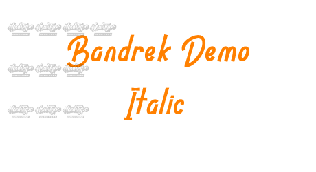 Bandrek Demo Italic