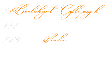 Berlishanty Calligraphy Italic