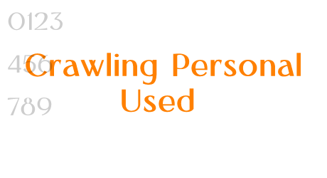 Crawling Personal Used