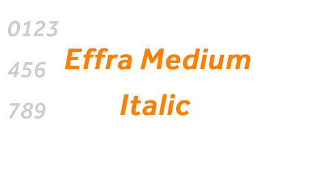 Effra Medium Italic