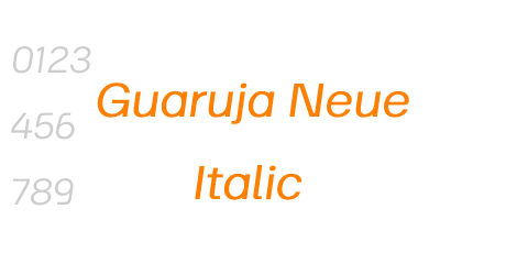 Guaruja Neue Italic
