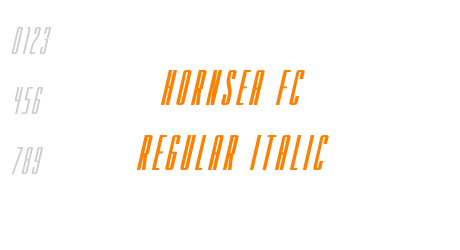 HORNSEA FC REGULAR ITALIC