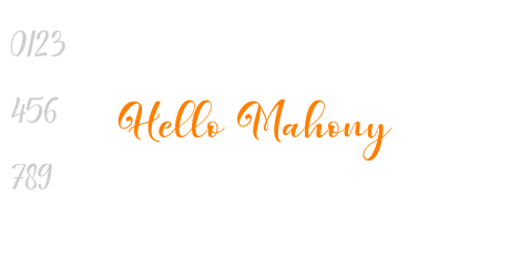 Hello Mahony