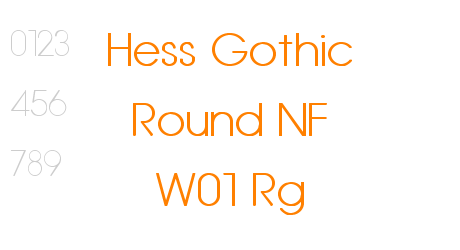 Hess Gothic Round NF W01 Rg