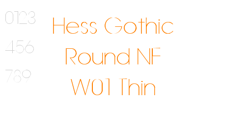 Hess Gothic Round NF W01 Thin